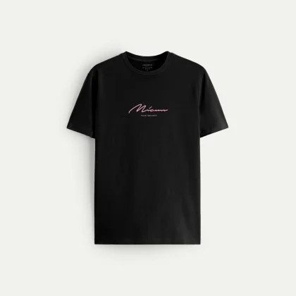 Tričko, Barva Černá, s Potiskem Miami Vice Society