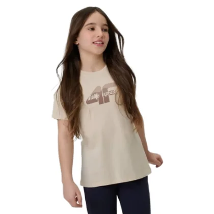 Dívčí tričko s krátkým rukávem 4F JUNIOR TSHIRT F2885-83S-BEIGE
