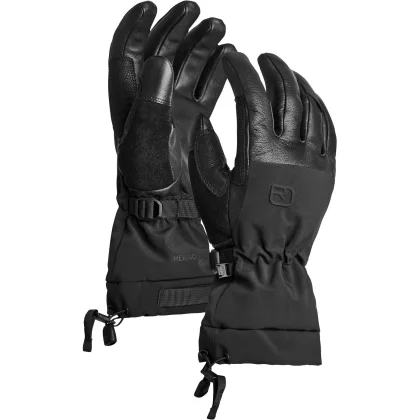 Ortovox Merino Freeride, lyžařské rukavice, dámské, černé
