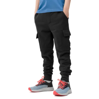 Chlapecké tepláky 4F JUNIOR TROUSERS-4FJWSS24TTROM590-22S-ANTHRACITE