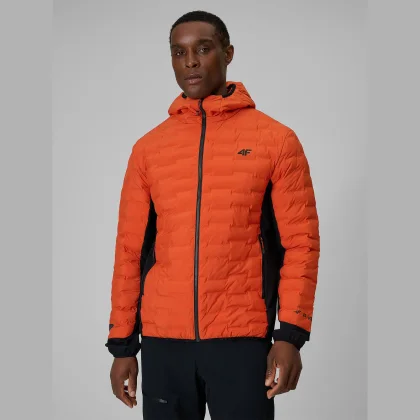 4F Treková bunda 4F PRO s výplní Primaloft Silver pánská - oranžová XXL