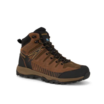 Pánská kotníková turistická celokožená obuv TREZETA Thunder Leather Mid WP M dark green honey