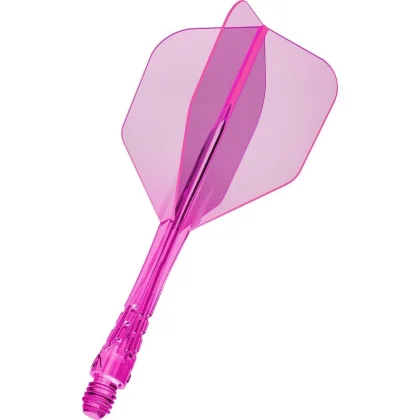 Mission Force 90 Vortex neon růžové integrované No6 letky a střední násadky na šipky