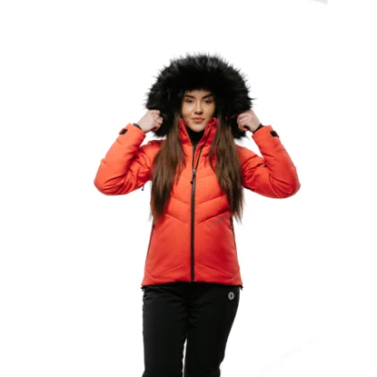Dámská lyžařská bunda s kapucí BLIZZARD W2W Ski Jacket Lavarone, hot coral
