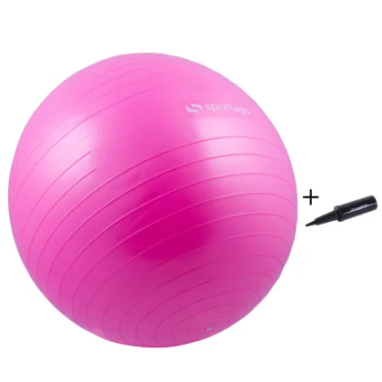 Gymnastický míč Sportago Anti-Burst 65 cm, včetně pumpičky - červená