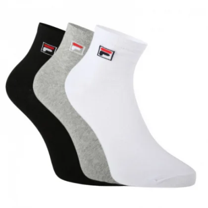 Ponožky FILA F9303 SOCKS QUARTER PLAIN 3 PACK-700 CLASSIC