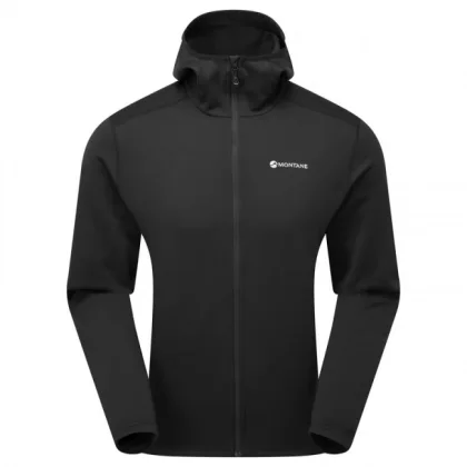 Montane Fury Lite Hoodie, fleecová mikina, pánské, černá