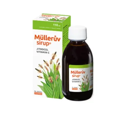 Dr. Müller Müllerův sirup s jitrocelem a vitamínem C 245 ml