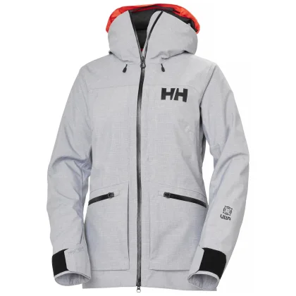 Helly Hansen Powderqueen 3.0, lyžařská bunda, dámská, světle šedá