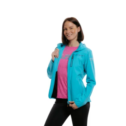Dámská turistická bunda EVERETT LightSoftshell W blue