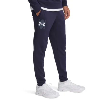Pánské tepláky UNDER ARMOUR UA Rival Terry Logo JoggerQ2-BLU