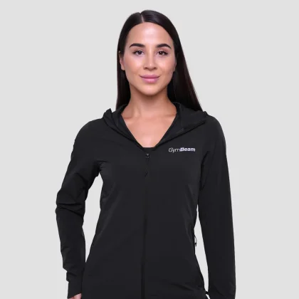 GymBeam Dámská běžecká bunda Pulse Black