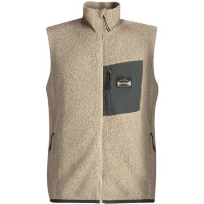 Lundhags Flok Wool MS Pile Vest, střední vrstva, béžová