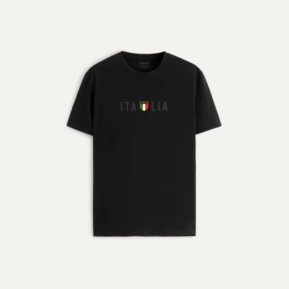 Tričko, Barva Růžová, s Potiskem Italia Squadra