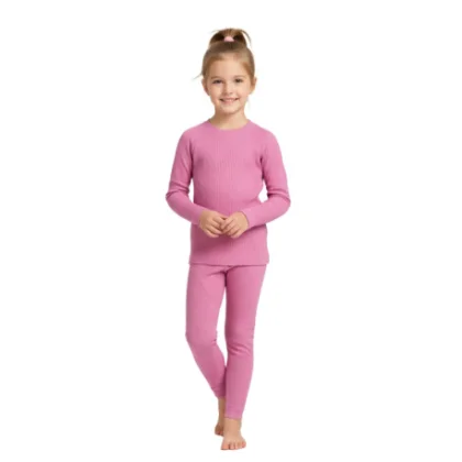 Dívčí termoprádlo vrchní a spodní díl 4F JUNIOR SEAMLESS UNDERWEAR F251-4FJWAW25USEAF251-55S-HOT PINK