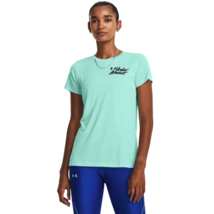 Dámské tréninkové tričko s krátkým rukávem UNDER ARMOUR Tech Twist Graphic SS-BLU