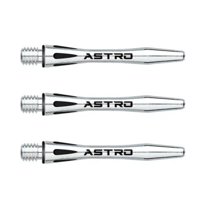 Násadky na šipky Winmau Astro hliník, stříbrné, krátké