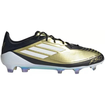 Pánské outdoorové fotbalové kopačky ADIDAS F50 Elite Messi M FG gold metallic cloud white core black