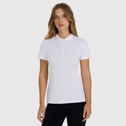 Dámské polo tričko slim - bílé
