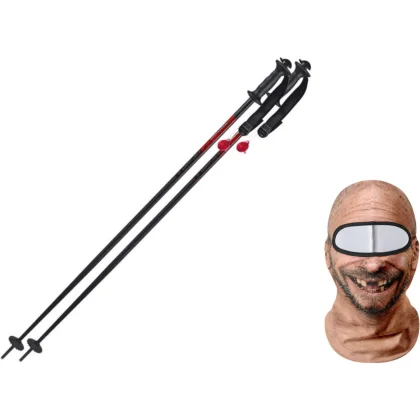 Komperdell Alpine Sada, unisex, sort/rød