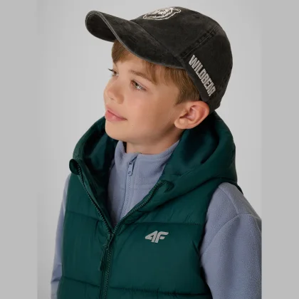 4F Kšiltovka strapback dětská - šedá one size
