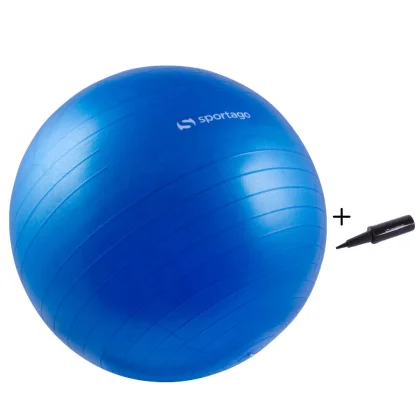 Gymnastický míč Sportago Anti-Burst 65 cm, včetně pumpičky - červená