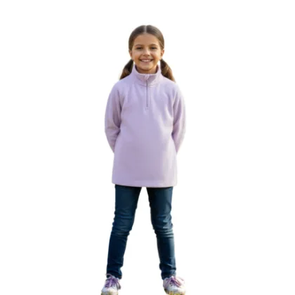 Dívčí lyžařská fleece mikina 4F JUNIOR FLEECE UNDERWEAR F060-4FJWAW25UFLEF060-51S-VIOLET