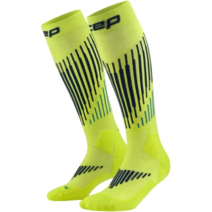 CEP Ski Touring Merino Socks Tall 3.0, lyžařské ponožky, dámské, žluté