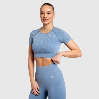 Dámský crop top Iron Aesthetics Faded, washed green