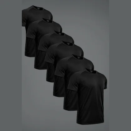 Ultrafit Performance Trička, 6-Pack - Šedá