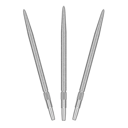 Náhradní hroty na steel šipky Target Swiss SLK stříbrné, 42mm - 3ks