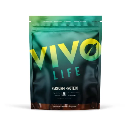 Vivo Life NEW PERFORM Kakao čokoládové Brownie - VEGAN PROTEIN & BCAA (936g)