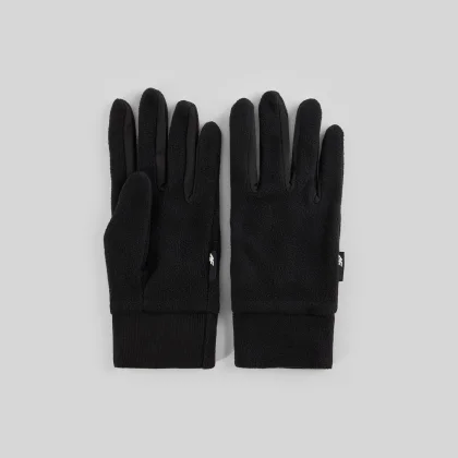 4F Unisex fleecové rukavice Touch Screen - černé XS