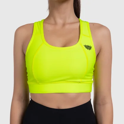 Dámská sportovní podprsenka - Iron Aesthetics, NEON YELLOW