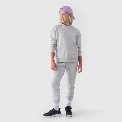 Dívčí tepláky typu jogger - šedé