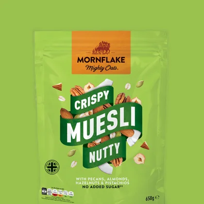 Mornflake Crispy Muesli Notoriously Nutty 650g