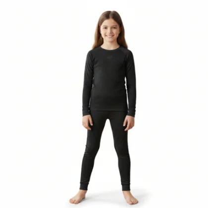 Dívčí termoprádlo vrchní a spodní díl 4F JUNIOR SEAMLESS UNDERWEAR F251-4FJWAW25USEAF251-20S-DEEP BLACK