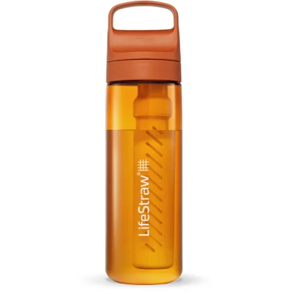 LifeStraw Go 2.0 Water Filter Bottle 650ml, láhev na vodu, oranžová