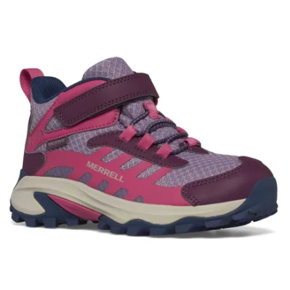 Dívčí kotníková turistická obuv MERRELL Moab Speed 2 Mid A C WTRPF K berry