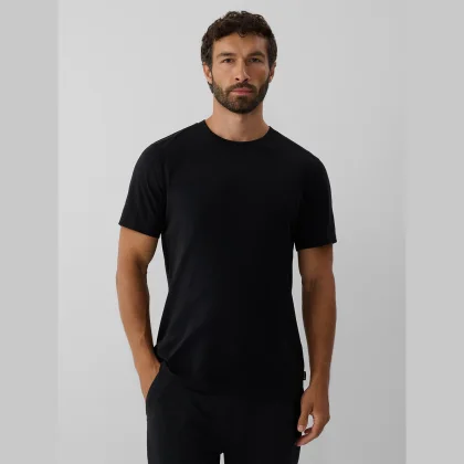 4F T-shirt regular s antibakteriální úpravou Polygiene pánský - černý XXL