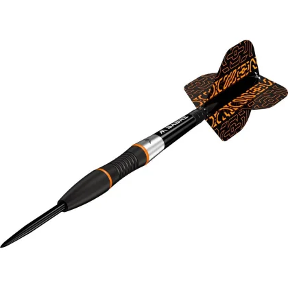 Šipky steel Mission Horizon 22g oranžovo-černé PVD 95% wolfram