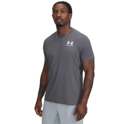 Pánské kompresní tričko s krátkým rukávem UNDER ARMOUR UA Heatgear Fitted SS-GRY