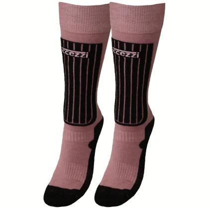 Accezzi Merino 50, lyžařské ponožky, juniorské, 2 páry, růžové