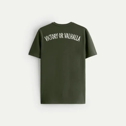 Tričko, Barva Khaki, s Potiskem Victory