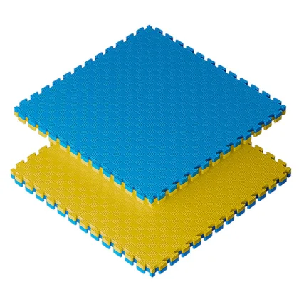 Sportago Tatami Taekwondo podložka 100x100cm žlutá-zelená