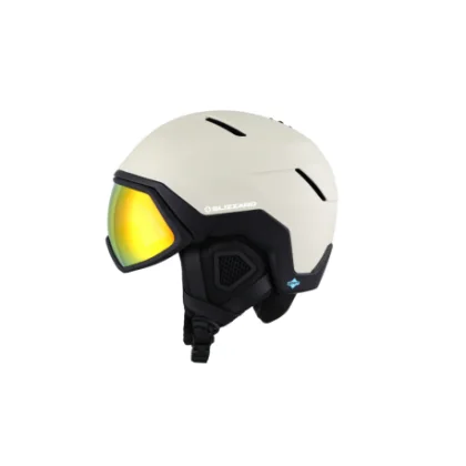Lyžařská helma se štítem BLIZZARD Horizon Visor ski helmet, beige black matt, red REVO lens S2