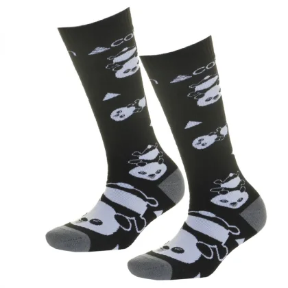 Dětské lyžařské ponožky Cairn Spirit, 2ks, černá panda