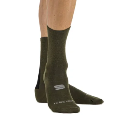 Cyklistické ponožky SPORTFUL Merino wool 18 socks, beetle black