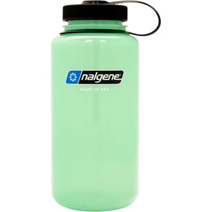 Nalgene wide mouth sustain, láhev na pití, 1000 ml, zelená záře