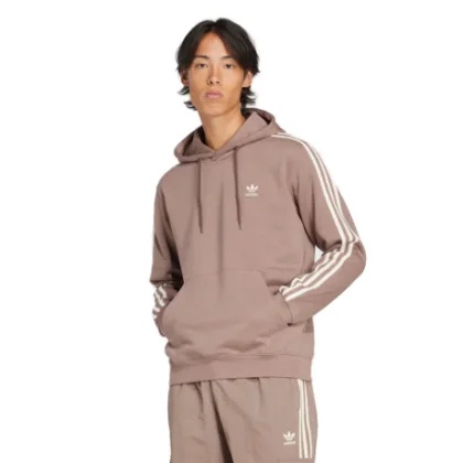 Pánská mikina s kapucí ADIDAS ORIGINALS 3-STRIPES HOODY-TRABRN